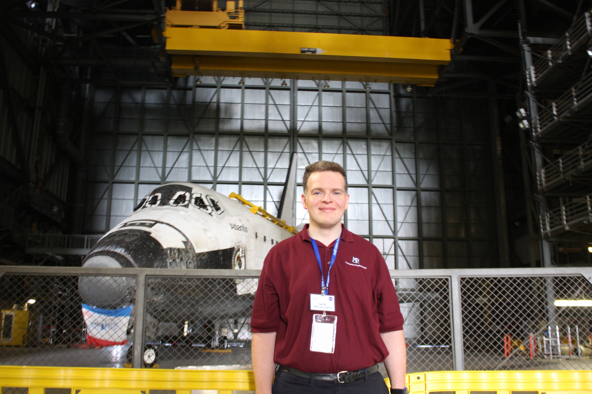 Dr. Walter Schilling at Kennedy Space Center.